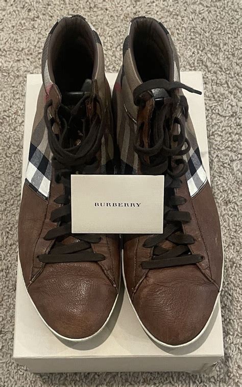 burberry vintage check canvas sneaker|Burberry vintage check high top.